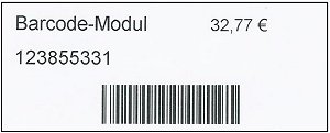 Barcode Etikette